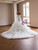 White Mermaid Strapless Pleats Wedding Dress