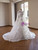 White Lace Long Sleeve High Neck Wedding Dress