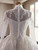 White Lace Long Sleeve High Neck Wedding Dress