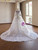 White Lace Long Sleeve High Neck Wedding Dress