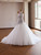 White Mermaid Tulle Halter Beading Wedding Dress