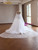 White Mermaid Tulle Halter Beading Wedding Dress