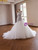 White Mermaid Tulle Halter Beading Wedding Dress