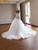 White Mermaid Tulle Halter Beading Wedding Dress