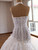 White Mermaid Tulle Halter Beading Wedding Dress