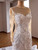 White Mermaid Sequins Long Sleeve Wedding Dress