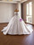 White Satin Long Sleeve Beading Wedding Dress