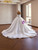White Satin Long Sleeve Beading Wedding Dress