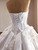 White Satin Long Sleeve Beading Wedding Dress