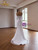 White Mermaud Tulle Beading Long Sleeve Wedding Dress