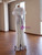 White Mermaid Sequins Pearls Wedding Dress