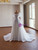 White Mermaid Sequins Pearls Wedding Dress