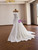 White Satin Strapless Pleats Beading Wedding Drss