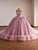 Pink Tulle Strapless Appliques Beading Prom Dress