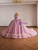 Pink Tulle Strapless Appliques Beading Prom Dress