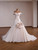 Ivory Mermaid Tulle Satin Pleats Wedding Dress