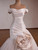 Ivory Mermaid Tulle Satin Pleats Wedding Dress