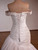 Ivory Mermaid Tulle Satin Pleats Wedding Dress
