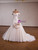 Ivory Mermaid Tulle Satin Pleats Wedding Dress