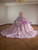 Pink Sequins Off the Shoulder Beading Prom Dress