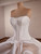 Ivory Satin Tulle Strapless Wedding Dress