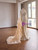 Champagne Mermaid Sequins High Neck Long Sleeve Prom Dress