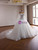 White Mermaid Tulle Strapless Pearls Wedding Dress