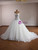 White Mermaid Tulle Strapless Pearls Wedding Dress