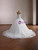 White Mermaid Tulle Strapless Pearls Wedding Dress