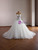White Mermaid Tulle Strapless Pearls Wedding Dress