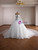 White Mermaid Tulle Strapless Pearls Wedding Dress