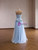 Light Blue Tulle Pleats Beading Prom Dress