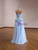Light Blue Tulle Pleats Beading Prom Dress