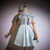 Green Satin Off the Shoulder Beading Homecoming Dress