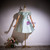 Green Satin Off the Shoulder Beading Homecoming Dress