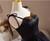 Black Tulle Spaghetti Straps Prom Dress