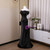 Black Mermaid Satin Off the Shoulder Pleats Prom Dress