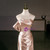 Champagne Satin Pleats Prom Dress