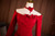 Red Long SLeeve Off the Shoulder Pleats Prom Dress