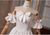White Satin Bow Strapless Wedding Dress