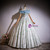 Light Blue Print Off the Shoulder Quinceanera Dress