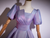 Purple Puff Sleeve Pleats Quinceanera Dress