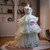 Princess Green Tulle Strapless Tiers Flower Prom Dress