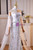 White Mermaid Sequins Strapless Pearls Prom Dress