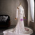 White Mermaid Lace Long Sleeve Wedding Dress