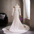 White Mermaid Lace Long Sleeve Wedding Dress
