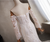 White Mermaid Lace Long Sleeve Beading Wedding Dress