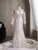 White Mermaid Lace Long Sleeve Beading Wedding Dress
