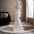 White Mermaid V-neck Wedding Dress