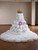White Mermaid Seuqins Strapless Wedding Dress
